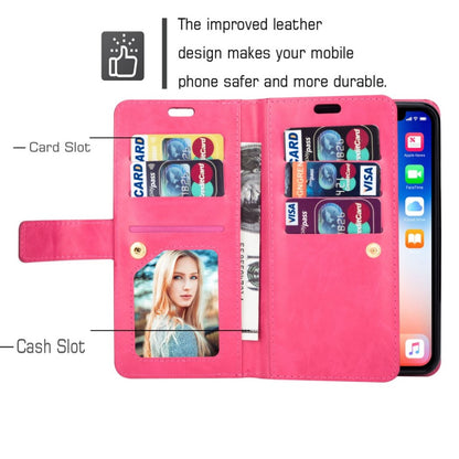 Leather wallet case for iPhone Xs Max