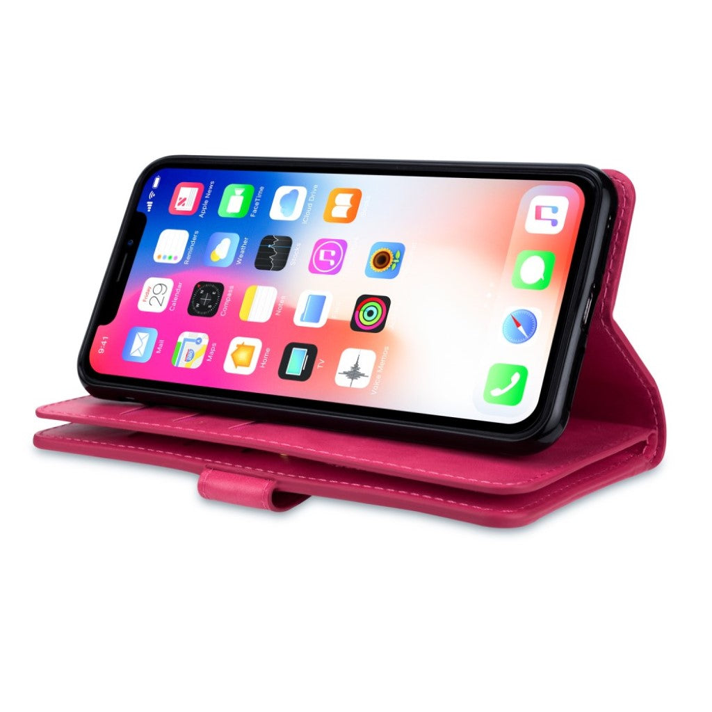 Leather wallet case for iPhone Xs Max