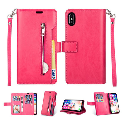 Leather wallet case for iPhone Xs Max